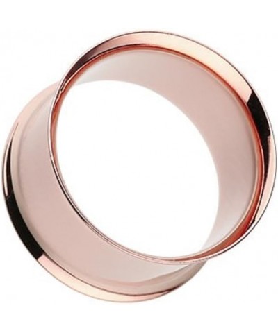 Double Flared WildKlass Flesh Tunnels Rose Gold IP Over 316L Surgical Steel (Sold as a Pair) 8g $10.43 Body Jewelry