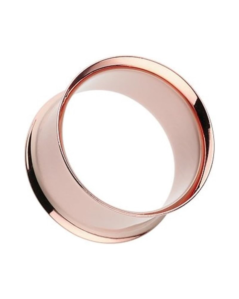 Double Flared WildKlass Flesh Tunnels Rose Gold IP Over 316L Surgical Steel (Sold as a Pair) 8g $10.43 Body Jewelry