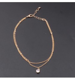 Gold Anklet for Women, 14K Gold Cuban Link Anklet Chains with Birthstone Charm, Cute Dainty Layering Anklets Chain Adjustable...