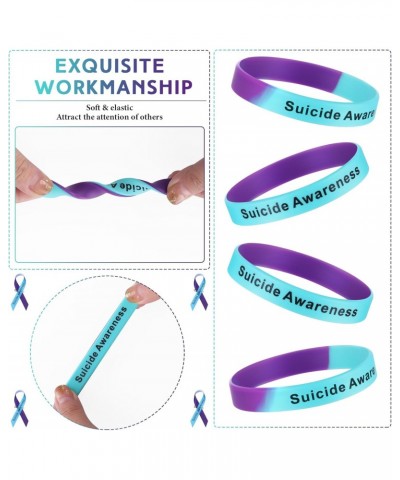 150 Set Multiple Suicide Awareness Accessories Set Suicide Prevention Silicone Wristband Bracelet Suicide Prevention Awarenes...