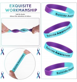 150 Set Multiple Suicide Awareness Accessories Set Suicide Prevention Silicone Wristband Bracelet Suicide Prevention Awarenes...