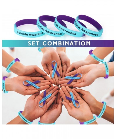 150 Set Multiple Suicide Awareness Accessories Set Suicide Prevention Silicone Wristband Bracelet Suicide Prevention Awarenes...