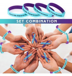 150 Set Multiple Suicide Awareness Accessories Set Suicide Prevention Silicone Wristband Bracelet Suicide Prevention Awarenes...