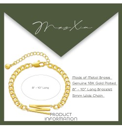 Anklet for Women Gold Initial Sideways Letter A-Z 5MM Cuban Link Curb Foot Chain 18K Gold Filled Dainty Simple Personalized A...