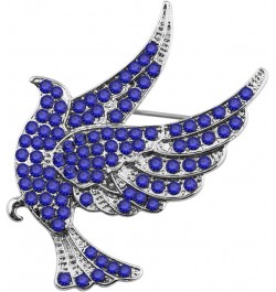 Sorority Inspired Blue Rhinestone Dove Brooch Pin 1920 Greek Sorority Jewelry Gift for Finer Women Blue pigeon Brooch $8.10 B...