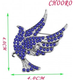 Sorority Inspired Blue Rhinestone Dove Brooch Pin 1920 Greek Sorority Jewelry Gift for Finer Women Blue pigeon Brooch $8.10 B...