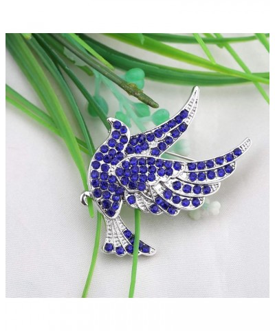 Sorority Inspired Blue Rhinestone Dove Brooch Pin 1920 Greek Sorority Jewelry Gift for Finer Women Blue pigeon Brooch $8.10 B...