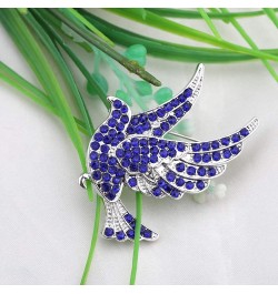 Sorority Inspired Blue Rhinestone Dove Brooch Pin 1920 Greek Sorority Jewelry Gift for Finer Women Blue pigeon Brooch $8.10 B...