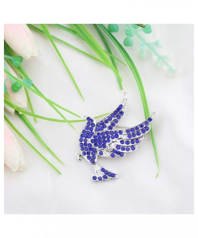 Sorority Inspired Blue Rhinestone Dove Brooch Pin 1920 Greek Sorority Jewelry Gift for Finer Women Blue pigeon Brooch $8.10 B...