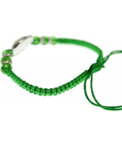 Saint Jude Gold Tone Medal with Green Beads Green String Jude10 $8.31 Bracelets