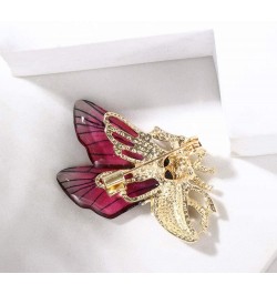 Vintage Elegant Bee Exquisite Dragonfly Style Brooch Pin, Crystal Pin Lapel Pin Fashion Alloy Brooch Pin Safety Pin For Women...