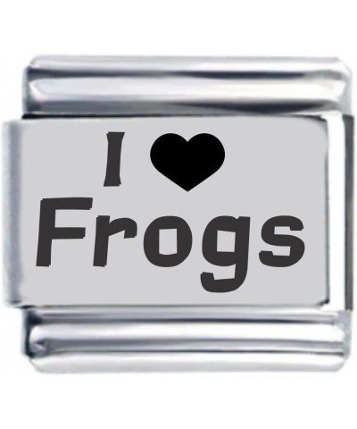 I Heart Frogs Laser Italian Charm $7.44 Bracelets