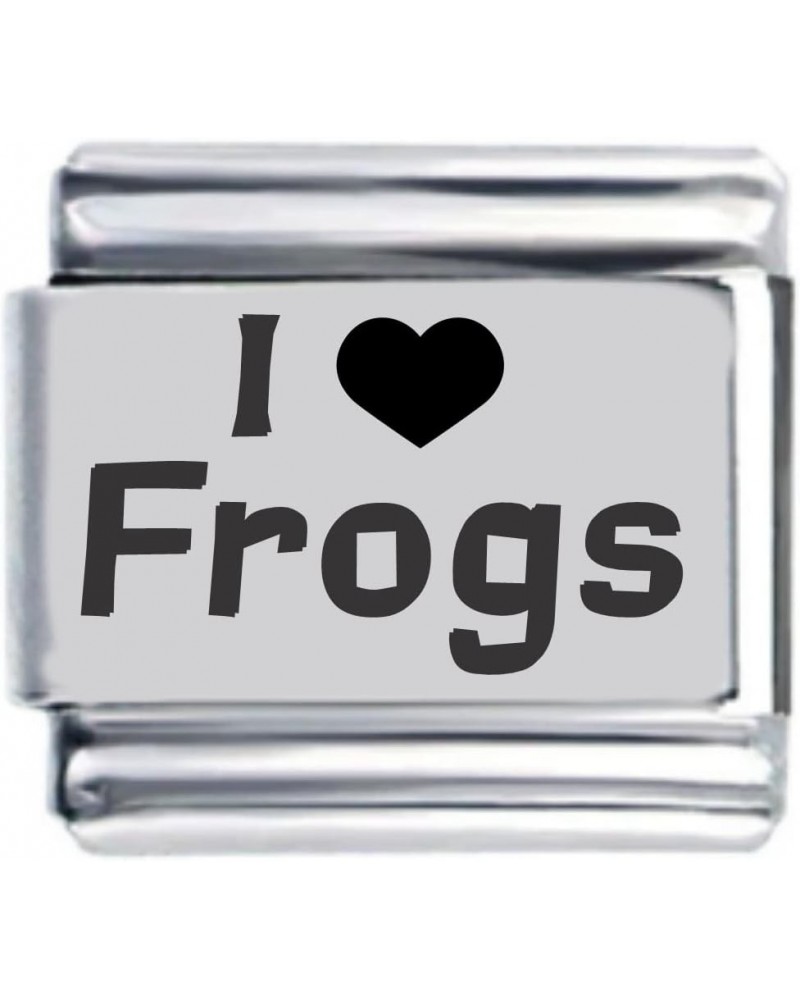 I Heart Frogs Laser Italian Charm $7.44 Bracelets