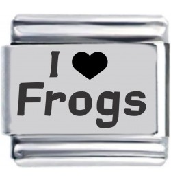 I Heart Frogs Laser Italian Charm $7.44 Bracelets