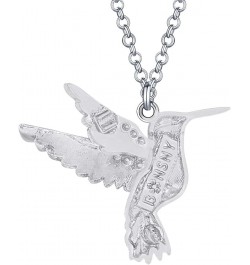 Cute Enamel Hummingbird Necklace Birds Rhinestones Pendant Jewelry Gifts Multicolor $7.01 Necklaces