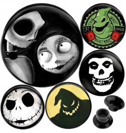 Flesh tunnel Screw on ear gauge Available size 2g (6mm) to 1 3/16" (30mm) Please Choose Style A B C D or E (1 Pair ONLY) 0g -...