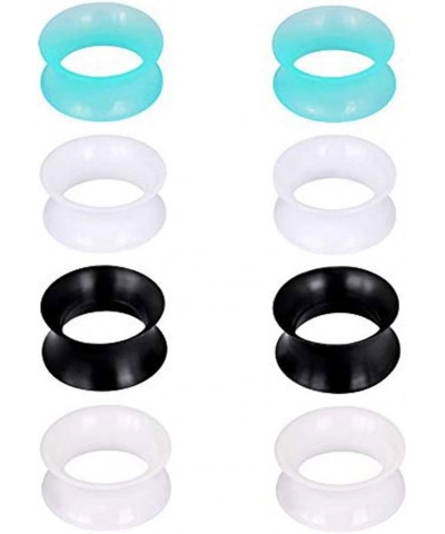 Silicone Ear Gauges Flesh Tunnels Plugs Stretchers Expander Double Flared Flesh Tunnels Ear Piercing Jewelry Soft Or Thick 6M...