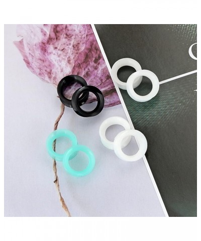 Silicone Ear Gauges Flesh Tunnels Plugs Stretchers Expander Double Flared Flesh Tunnels Ear Piercing Jewelry Soft Or Thick 6M...