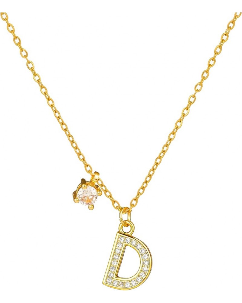 Gold Initial Necklace for Women Heart Necklace For Women Layered Necklace set 14K Gold Plated Necklace Girls Dainty Gold Name...