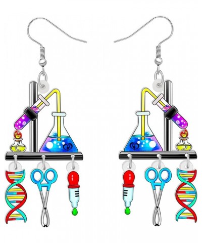 Cute Acrylic Teacher Earrings Back to School Dangle Fun Math Art Teacher Jewelry for Women Girls Kids Bulk Chemistry D $7.97 ...