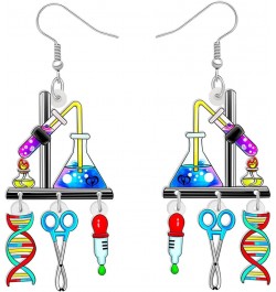 Cute Acrylic Teacher Earrings Back to School Dangle Fun Math Art Teacher Jewelry for Women Girls Kids Bulk Chemistry D $7.97 ...