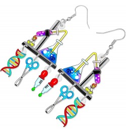 Cute Acrylic Teacher Earrings Back to School Dangle Fun Math Art Teacher Jewelry for Women Girls Kids Bulk Chemistry D $7.97 ...