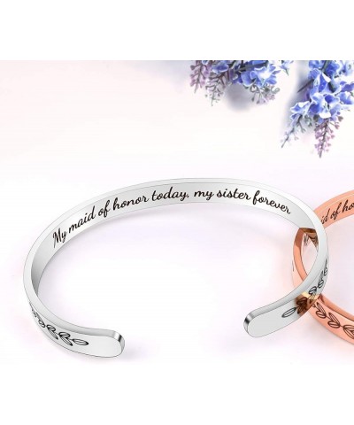 Bridesmaid Proposal Gifts Adjustable Bracelets - I Couldn't Say I DO Without You Stainless Steel Engraved Cuff Wedding Bangle...