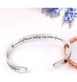 Bridesmaid Proposal Gifts Adjustable Bracelets - I Couldn't Say I DO Without You Stainless Steel Engraved Cuff Wedding Bangle...