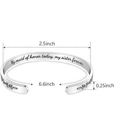 Bridesmaid Proposal Gifts Adjustable Bracelets - I Couldn't Say I DO Without You Stainless Steel Engraved Cuff Wedding Bangle...