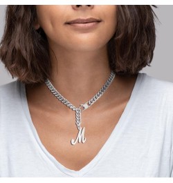 Choker With Tail Necklace For Women Girls Cuban Link Chain Stainless Steel Funny Sexy Punk Rock Jewelry Her Gift 20inch B-To ...