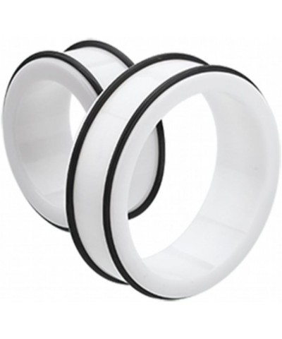 Supersize Basic Acrylic No Flare Ear Gauge Tunnel Plug 1-5/8" (41mm), White $17.81 Body Jewelry