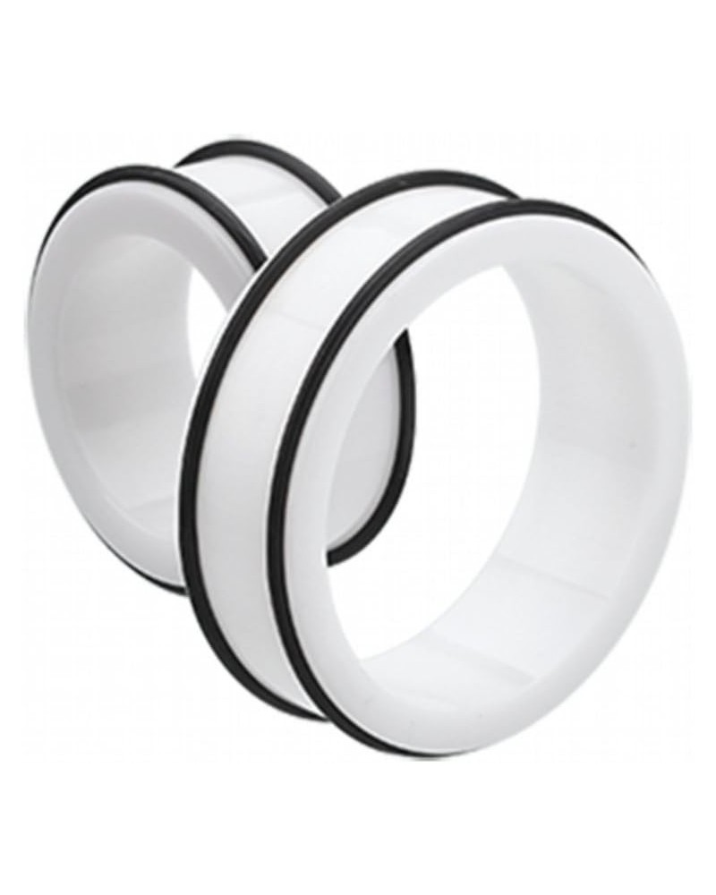 Supersize Basic Acrylic No Flare Ear Gauge Tunnel Plug 1-5/8" (41mm), White $17.81 Body Jewelry