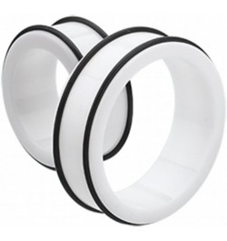 Supersize Basic Acrylic No Flare Ear Gauge Tunnel Plug 1-5/8" (41mm), White $17.81 Body Jewelry