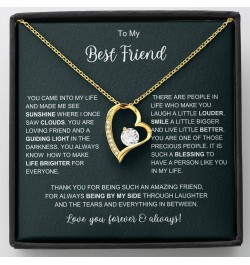 Best Friend Heart Necklace For Girls, Friendship Jewelry For Women Friends, Happy Birthday Necklace Best Friend, Necklace Fri...