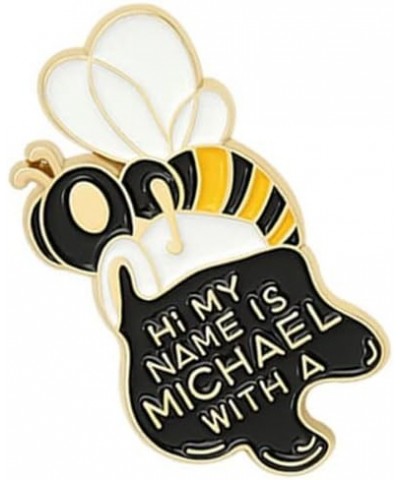 Cartoon Bee Kind Enamel Pin Yellow Honeycomb Honey Jar Bee Brooches Bag Lapel Pin 2 $13.31 Brooches & Pins