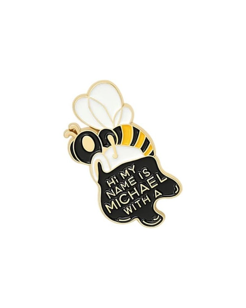 Cartoon Bee Kind Enamel Pin Yellow Honeycomb Honey Jar Bee Brooches Bag Lapel Pin 2 $13.31 Brooches & Pins