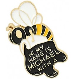 Cartoon Bee Kind Enamel Pin Yellow Honeycomb Honey Jar Bee Brooches Bag Lapel Pin 2 $13.31 Brooches & Pins