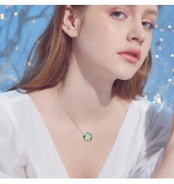 Gold Plated Sterling Silver Constellation Jewelry Zodiac Sign Necklace for Women/Girls Mother of Pearl Pendant Necklace 02-Ta...