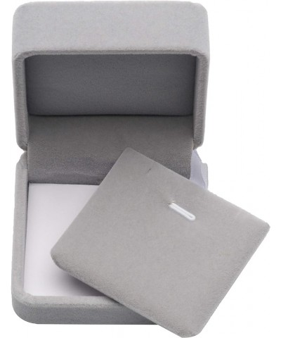 Classic Velvet Jewelry Gift Box Case for Necklace Pendant (Blue) Gray $8.11 Necklaces