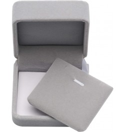 Classic Velvet Jewelry Gift Box Case for Necklace Pendant (Blue) Gray $8.11 Necklaces