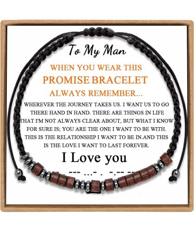 ? ???? ??? Morse Code Bracelets for Women Men ????? ??? ???/??? Friendship Jewelry Anniversary Birthday Gifts for Wife Husban...