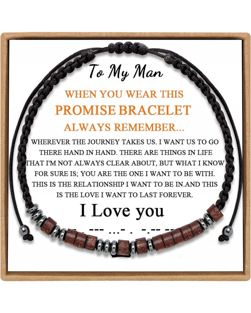 ? ???? ??? Morse Code Bracelets for Women Men ????? ??? ???/??? Friendship Jewelry Anniversary Birthday Gifts for Wife Husban...