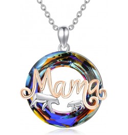 AENEAS 925 Sterling Silver Mama Bear Necklace | Mom Necklace Mama Bear Pendant Jewelry Mothers Day Gifts for Mom with S925 18...