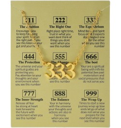 Angel Number Necklace 222 333 444 888 555 111 777 999 666 Necklace Gold Plated Bling Angel Choker Pendant Necklace for women ...