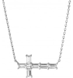 Cross Necklaces Silver Cross Necklace "He Carries Me $30.67 Necklaces