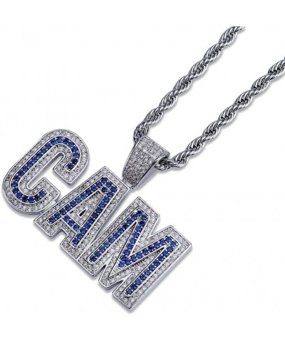 14K Gold Plated Dripping Letter SAVAGE Necklace Pendant 3mm Stainless Steel Twist Chain CAM-Silver $19.97 Necklaces