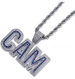 14K Gold Plated Dripping Letter SAVAGE Necklace Pendant 3mm Stainless Steel Twist Chain CAM-Silver $19.97 Necklaces