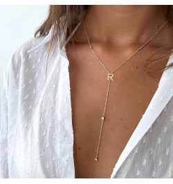 Long Initial Necklaces for Women - Dainty 16K Gold Plated Teen Girl Gifts Letter Initial Necklaces for Women Teen Girls Gold ...