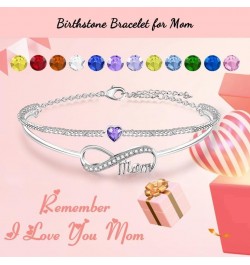 ???????? ???????? for Mom Birthday ???? ??? ??? from Daughter Son Birthstone Bracelets for Women Mother Mama Bonus Mom Stepmo...