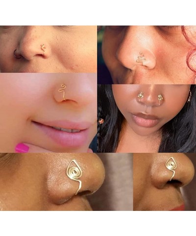 African Nose Cuff Fake Nose Cuffs for Non Pierced Nose Nose Cuff Piercing for Women Gold Nose Ring $6.04 Body Jewelry